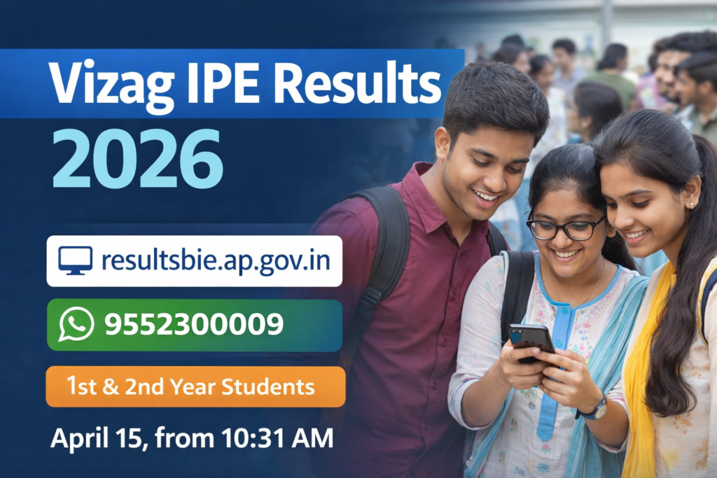 Vizag IPE Results 2026 students checking results online