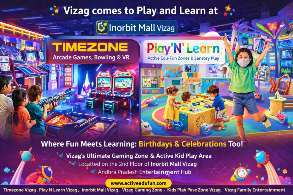 Vizag Inorbit Mall Timezone gaming and Play N Learn kids play zone