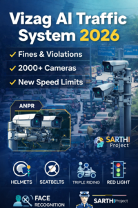 Vizag AI Traffic System 2026 with cameras, e-challan and smart traffic monitoring