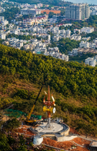 Vizag Kailasagiri 65ft Trishul and 10ft Damaru attraction