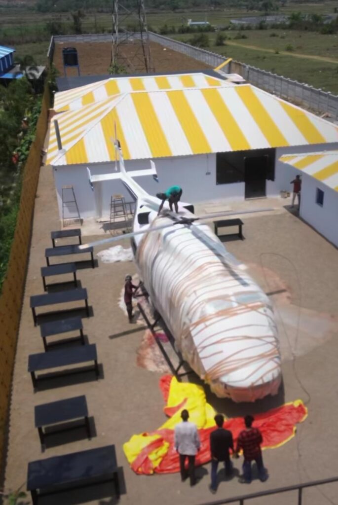 Helicopter restaurant in Vizag S Kota dining experience