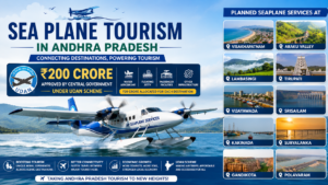 Sea Plane Tourism services approved in Andhra Pradesh under UDAN scheme connecting Vizag Araku Tirupati Vijayawada and other tourist destinations