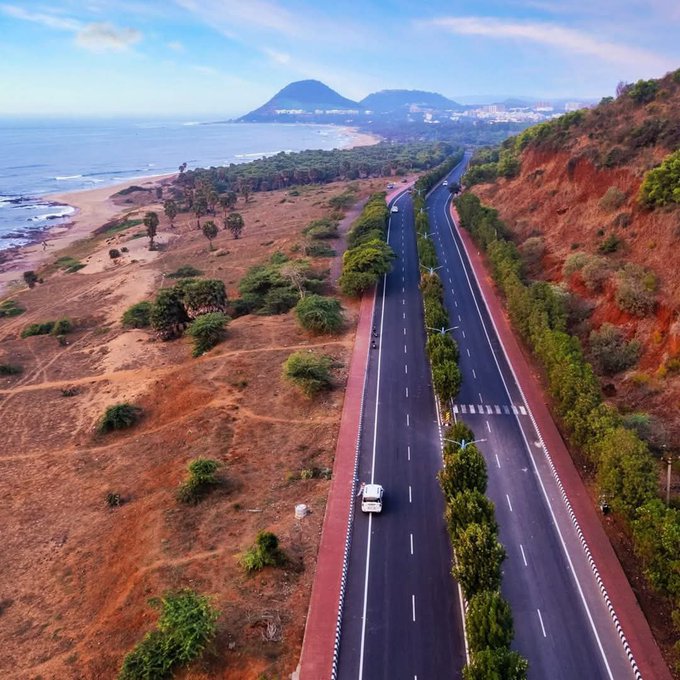 Vizag airport connectivity roads Bhogapuram highway project