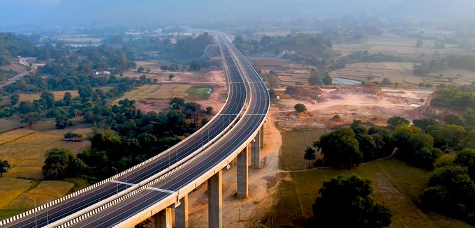 Vizag Expressway Raipur Visakhapatnam economic corridor highway construction update