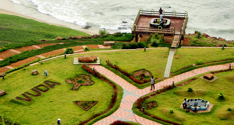 Vizag beaches and parks tourist footfall in 2025