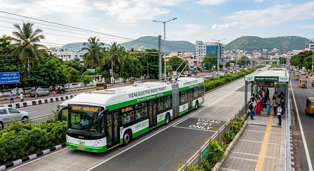 Vizag BRTS corridor planned to transform into Electric Rapid Transit System