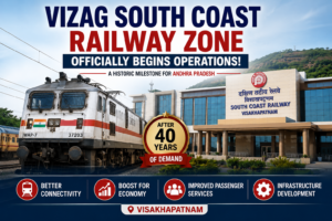 South Coast Railway Zone officially begins operations in Vizag after decades of demand