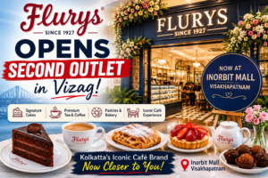 Flurys second outlet at Inorbit Mall Vizag serving cakes pastries tea and breakfast