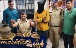Gajuwaka police arrest temple robbery accused in Visakhapatnam