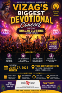 Vizag devotional concert Bhajan Clubbing live kirtan event 2026