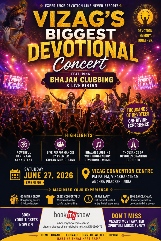 Vizag devotional concert Bhajan Clubbing live kirtan event 2026