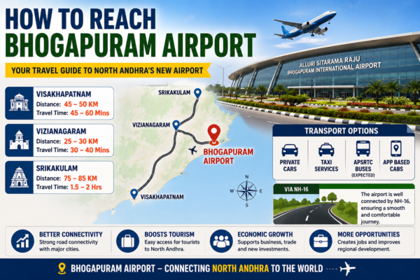 How to reach Bhogapuram Airport