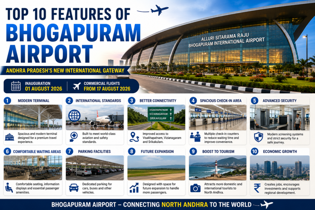 Top features of Bhogapuram Airport