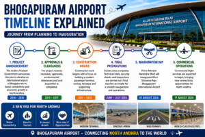 Bhogapuram Airport timeline