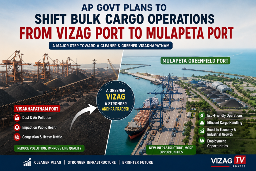 Mulapeta Greenfield Port bulk cargo shift from Visakhapatnam Port