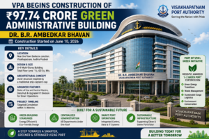 VPA Dr B R Ambedkar Bhavan green administrative building in Visakhapatnam