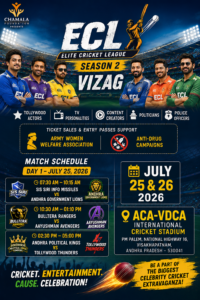 Elite Cricket League Season 2 at ACA-VDCA Stadium Vizag