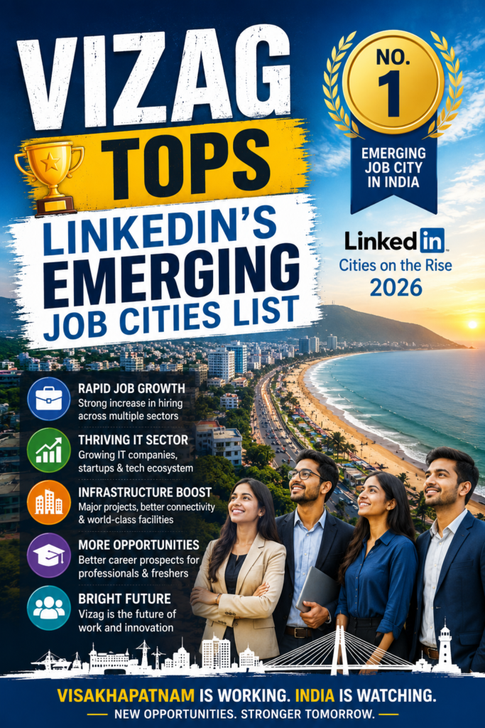 Vizag tops LinkedIn Cities on the Rise 2026 emerging job city ranking