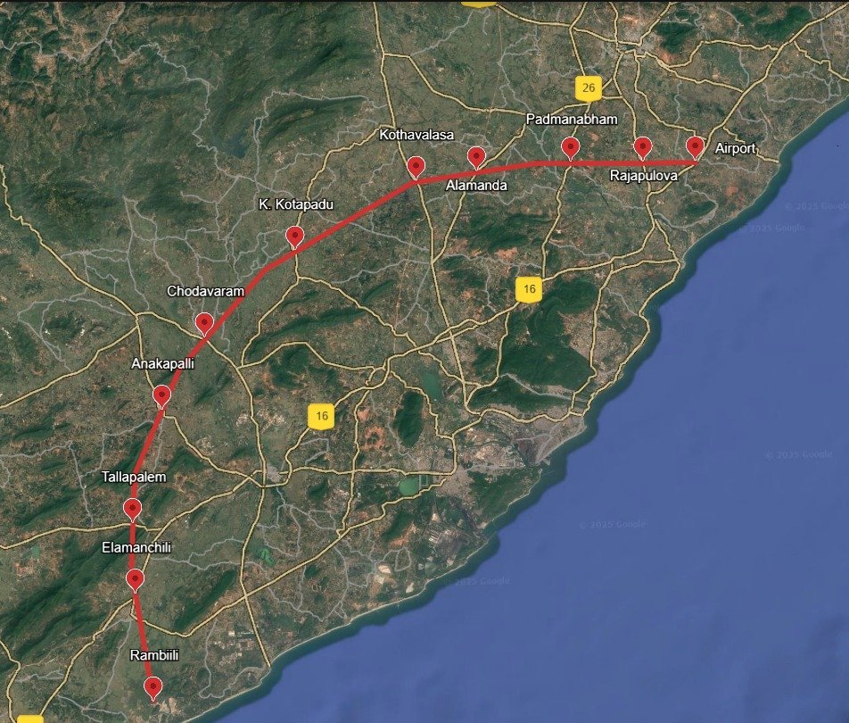 Visakhapatnam Economic Region development plan with Tourism Economic Zone and Semi-Ring Road