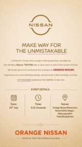All-New Nissan TEKTON launch at Orange Nissan Visakhapatnam