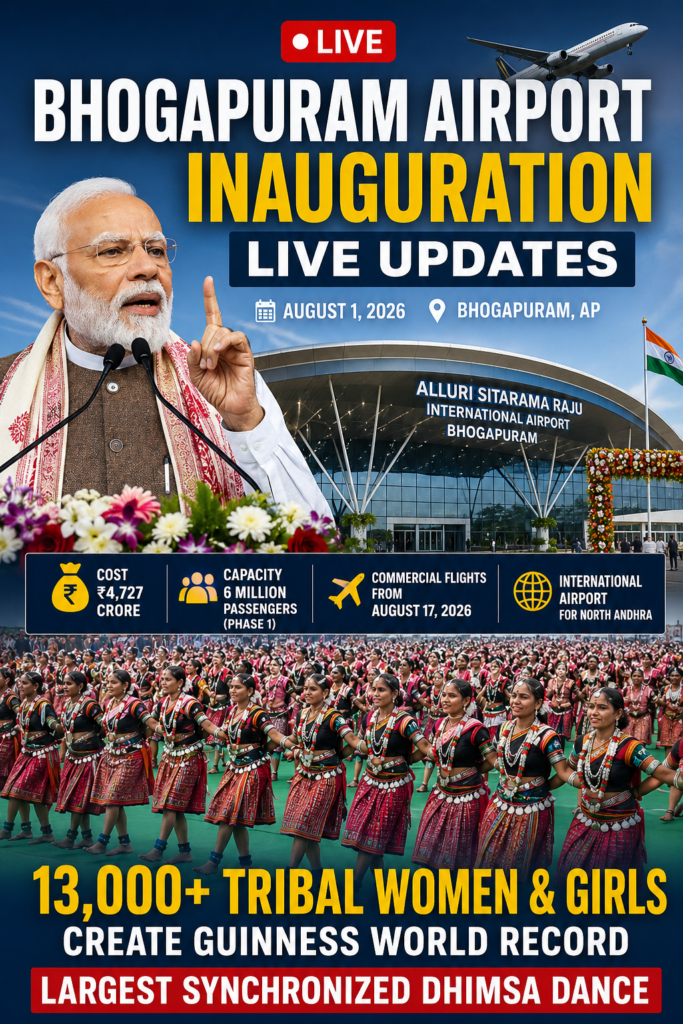 PM Modi inaugurates Bhogapuram Airport in Andhra Pradesh