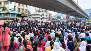 SGSW employees protest at RTC Complex in Vizag