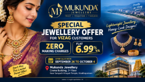 Mukunda Jewellery special offer in Vizag