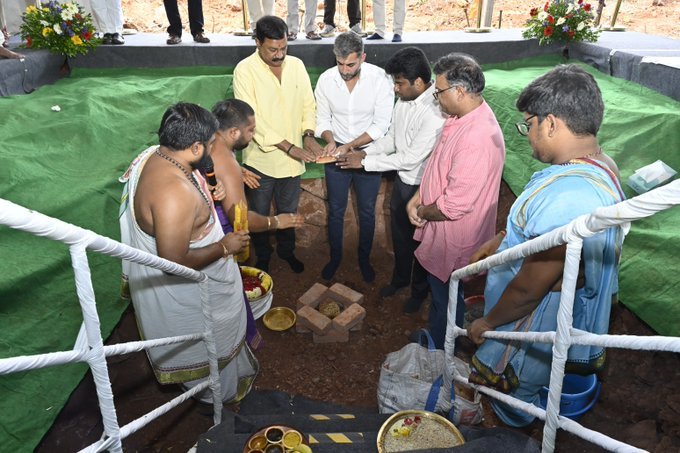 Infinix Technology Solutions IT Campus foundation ceremony at Kapuluppada IT Park Visakhapatnam