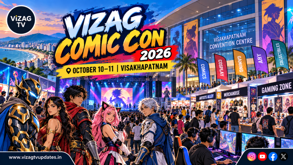 Vizag Comic Con 2026 at Kalam Convention Centre Visakhapatnam