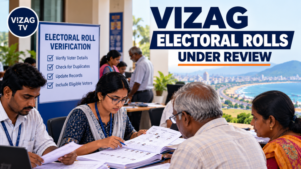 Illustrative image of voter-list verification in Visakhapatnam